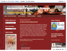 Tablet Screenshot of amigospirotecnia.com